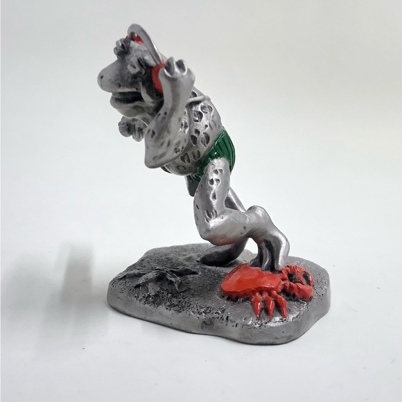 Hudson Fine Pewter Dancing Frog with Headphones Figurine #3427 From 1984 - Picture 2 of 8